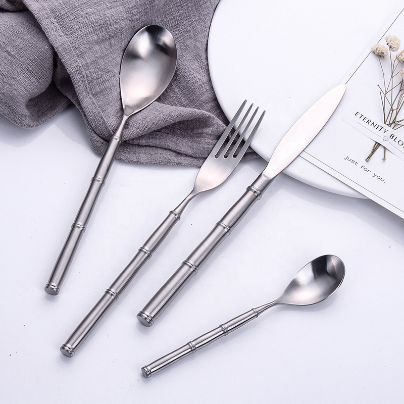 4pcs 18/10 elegant flatware set cutlery stainless steel