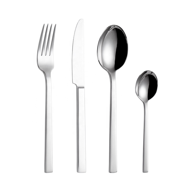 stainless steel cutlery sets 4pcs table flatware for wedding reception