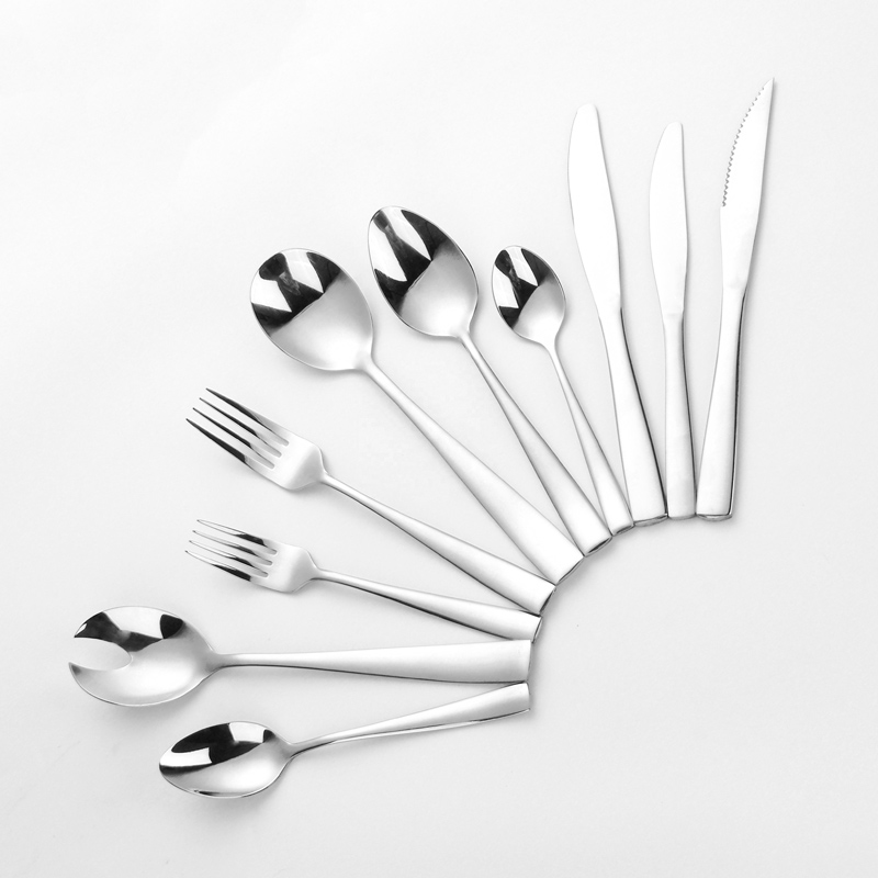 elegant stainless steel flatware silver set 18/0 cutlery storage